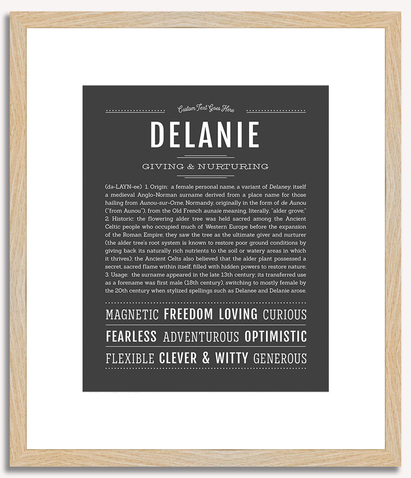 Delanie | Name Art Print