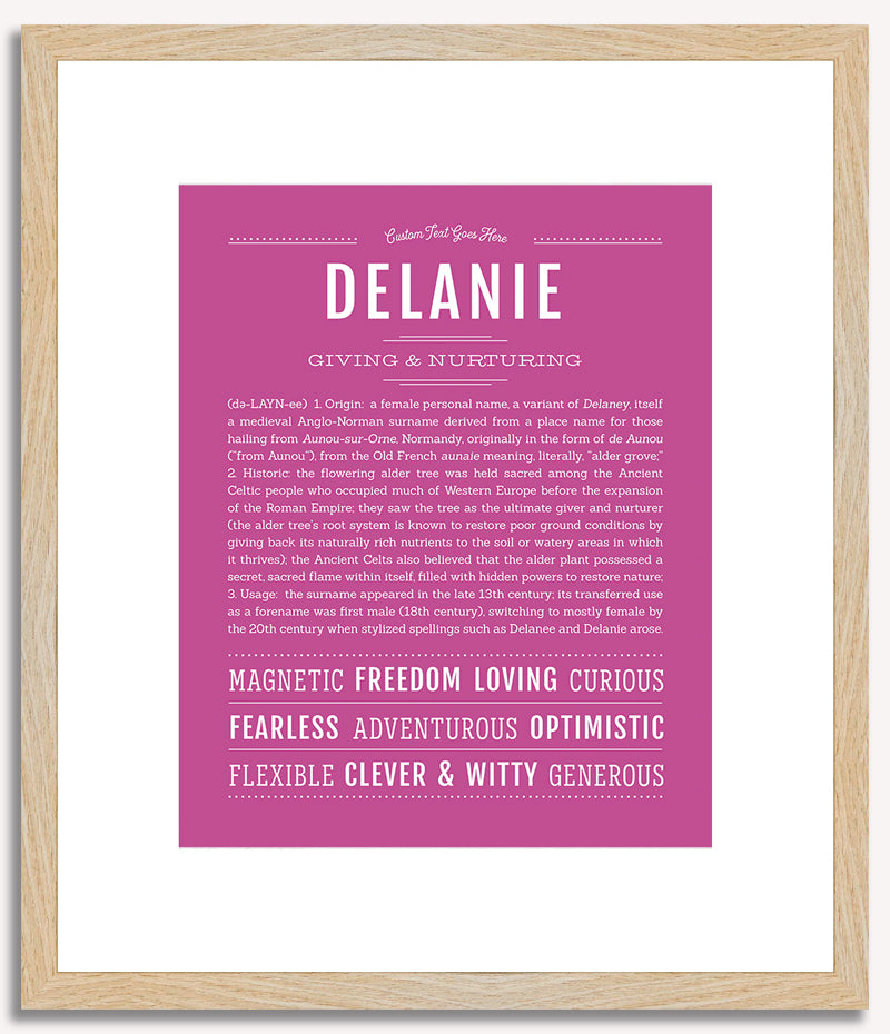 Delanie | Name Art Print