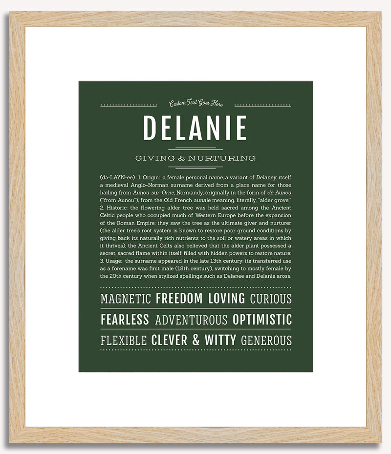 Delanie | Name Art Print