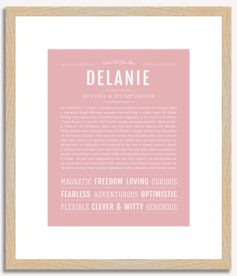 Delanie | Name Art Print