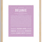 Delanie | Name Art Print