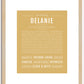 Delanie | Name Art Print