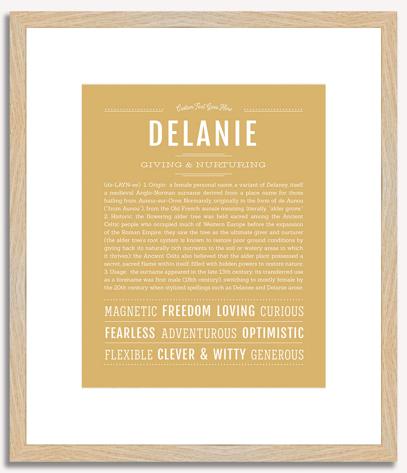 Delanie | Name Art Print