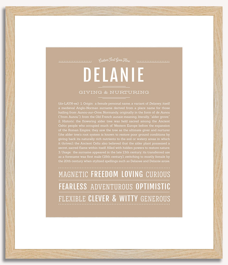 Delanie | Name Art Print