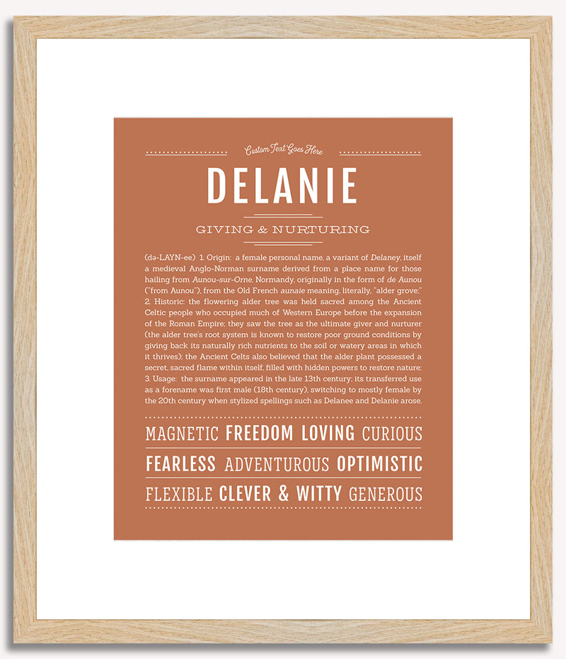 Delanie | Name Art Print