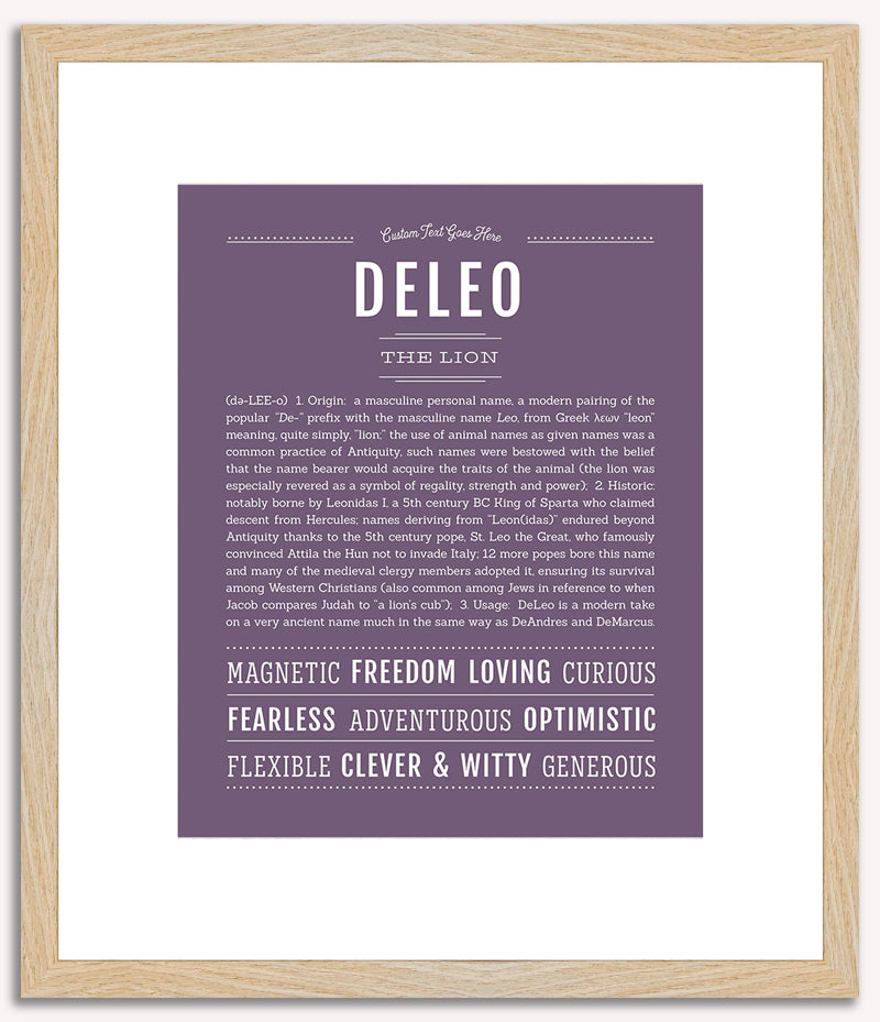 Deleo | Name Art Print