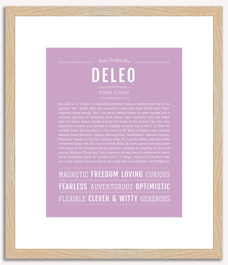 Deleo | Name Art Print