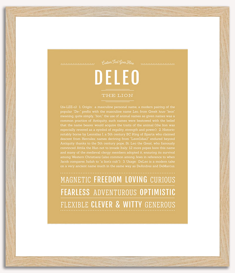 Deleo | Name Art Print