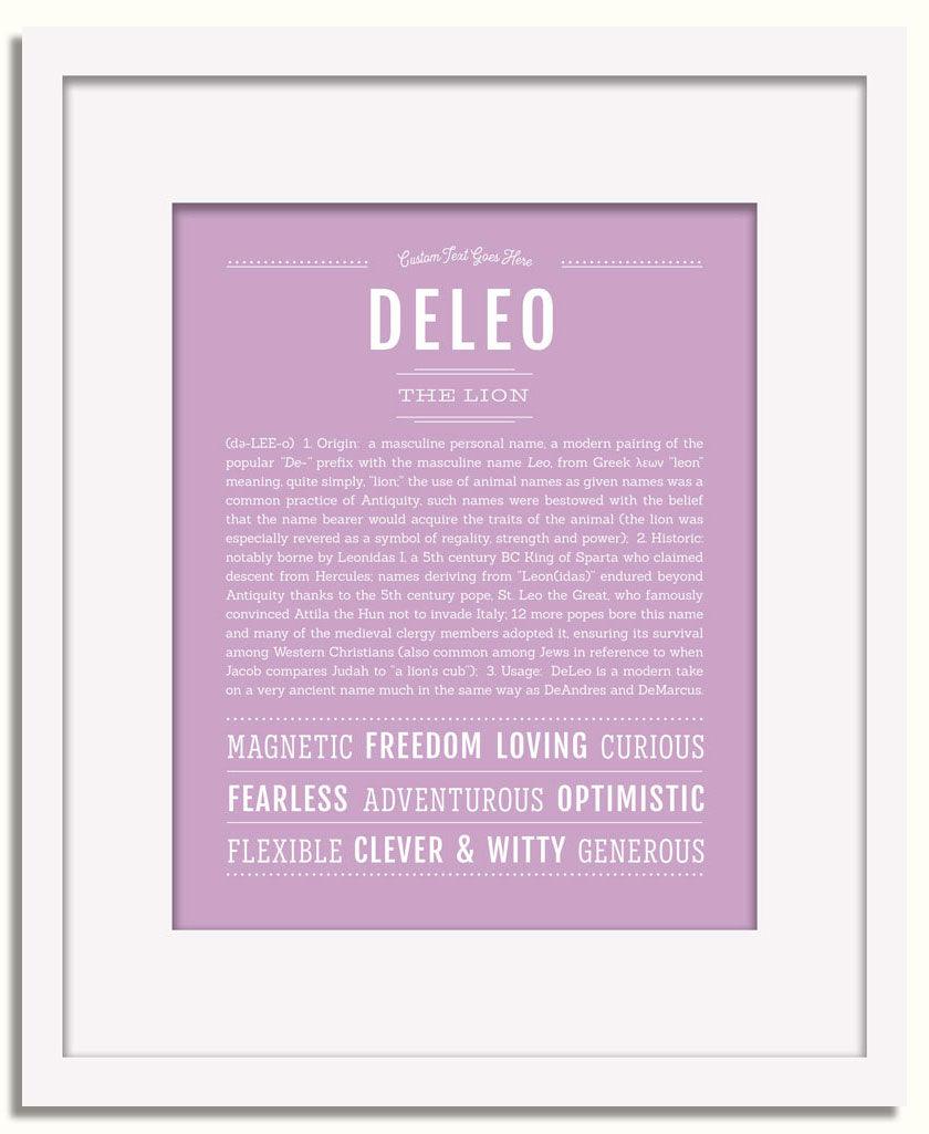 Frame Options | Lilac | White Frame, Matted