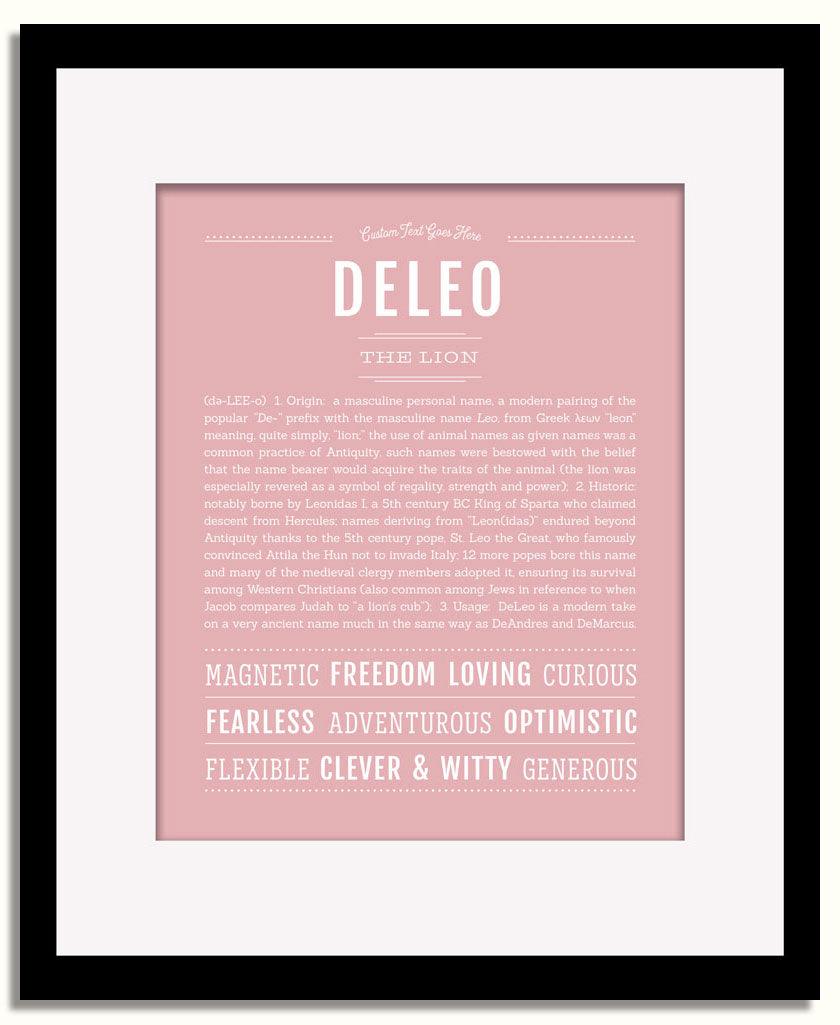 Frame Options | Dusty Rose | Black Frame, Matted