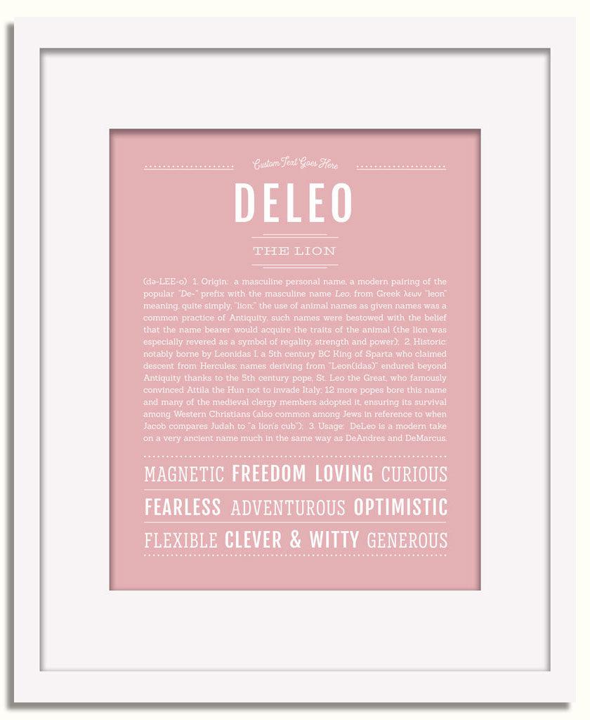 Frame Options | Dusty Rose | White Frame, Matted