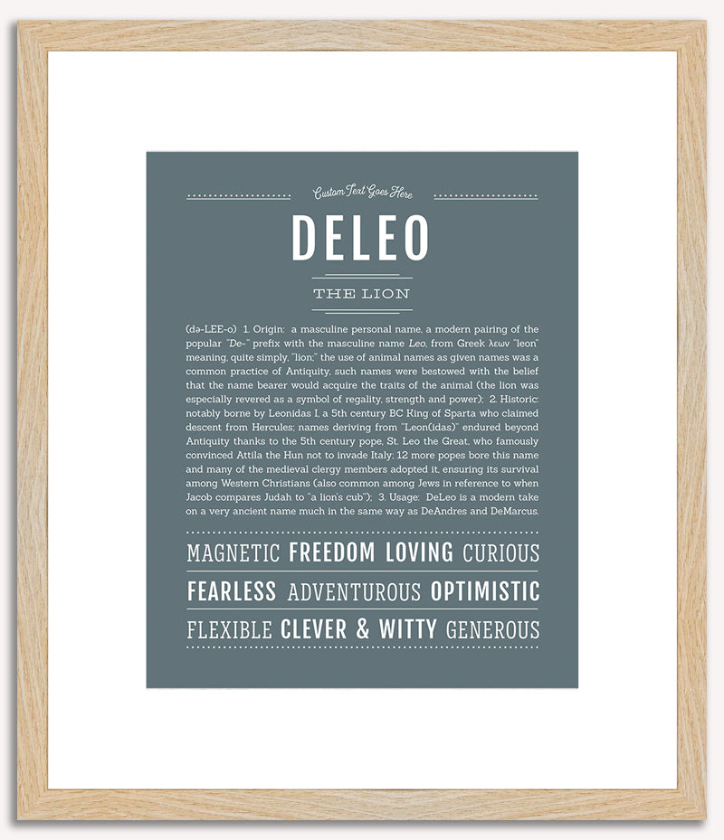 Deleo | Name Art Print