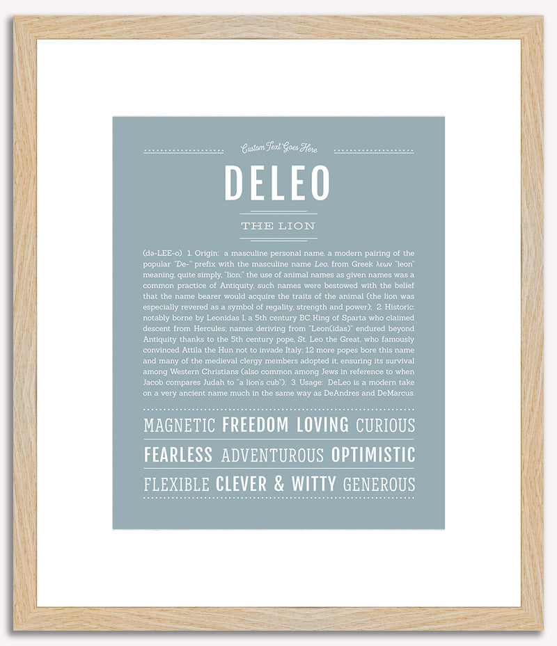 Deleo | Name Art Print