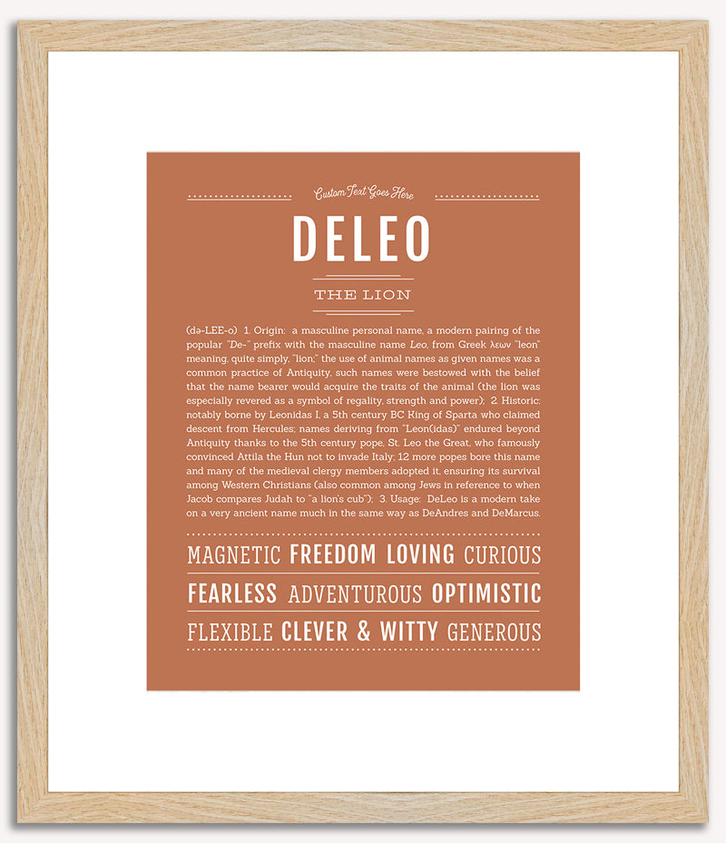 Deleo | Name Art Print