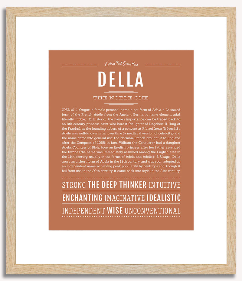 Della | Name Art Print