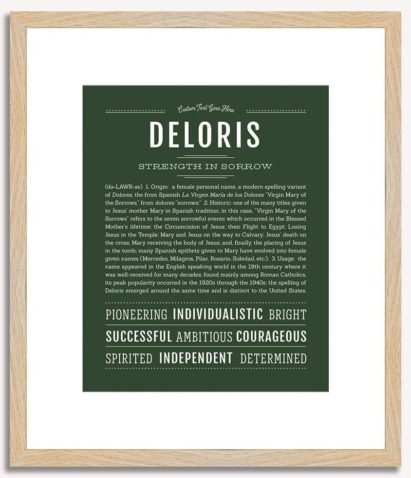 Deloris | Name Art Print