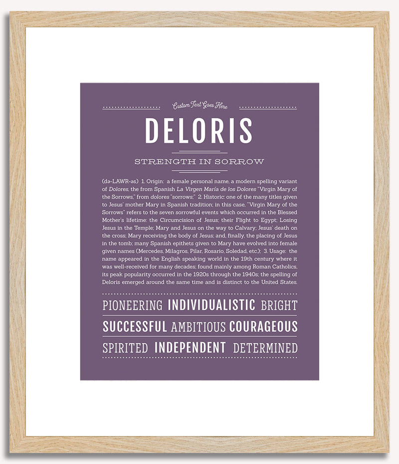 Deloris | Name Art Print