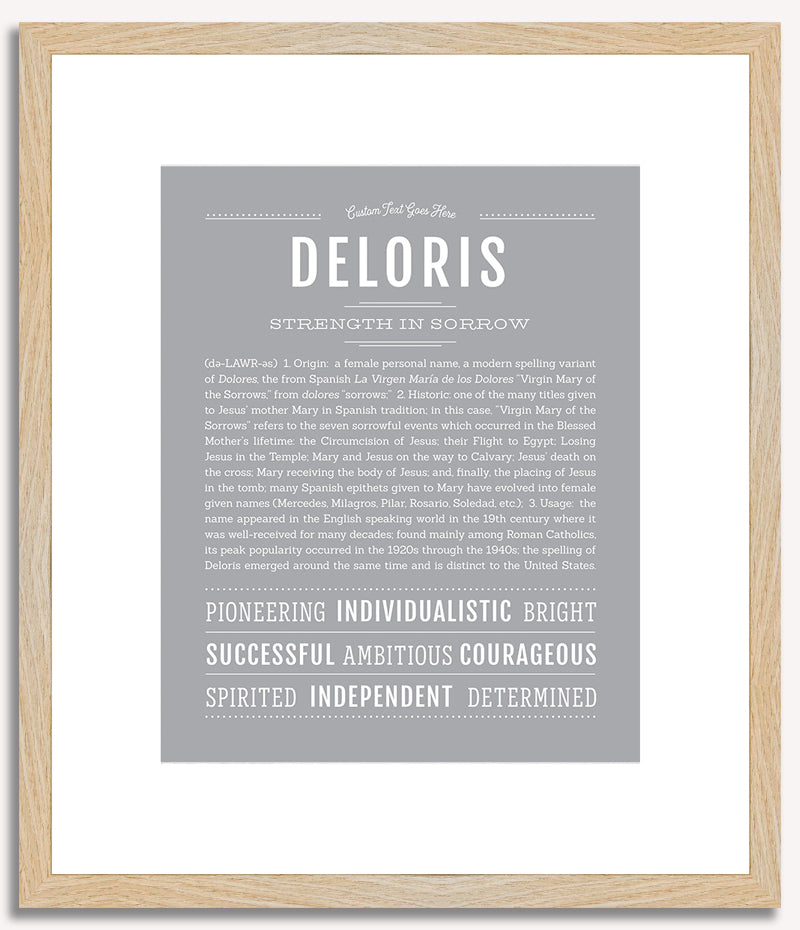 Deloris | Name Art Print