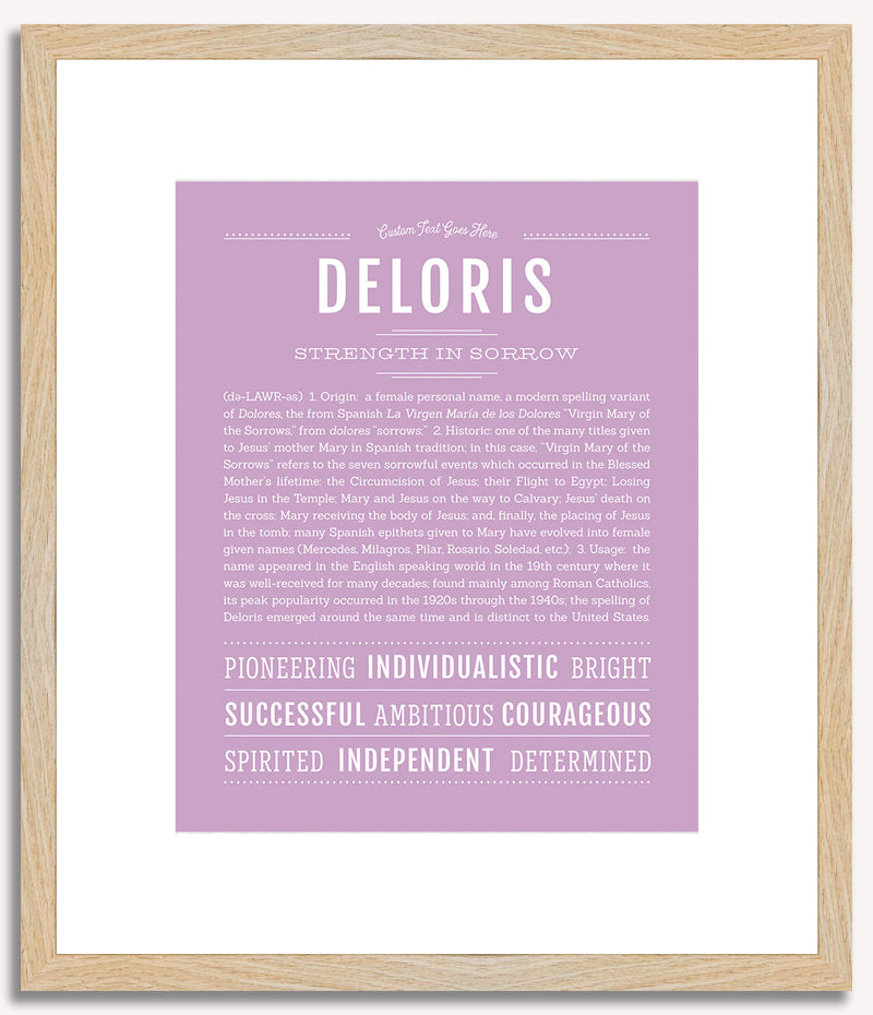 Deloris | Name Art Print