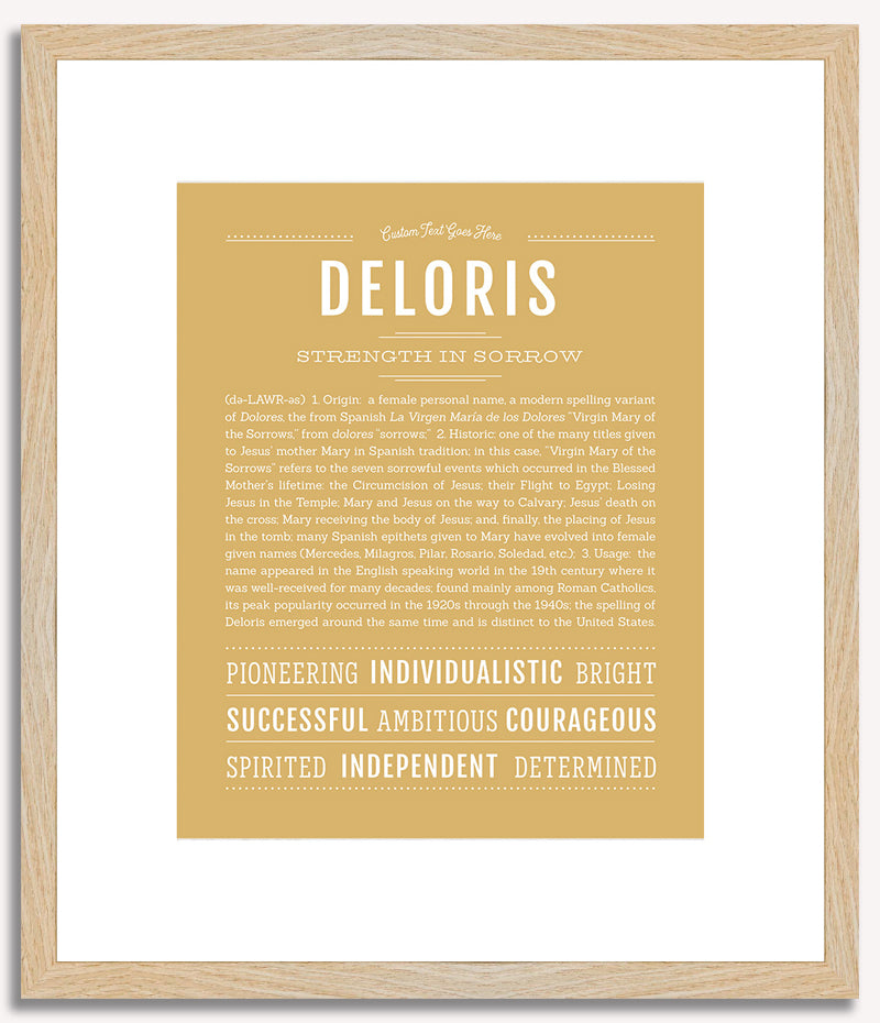 Deloris | Name Art Print