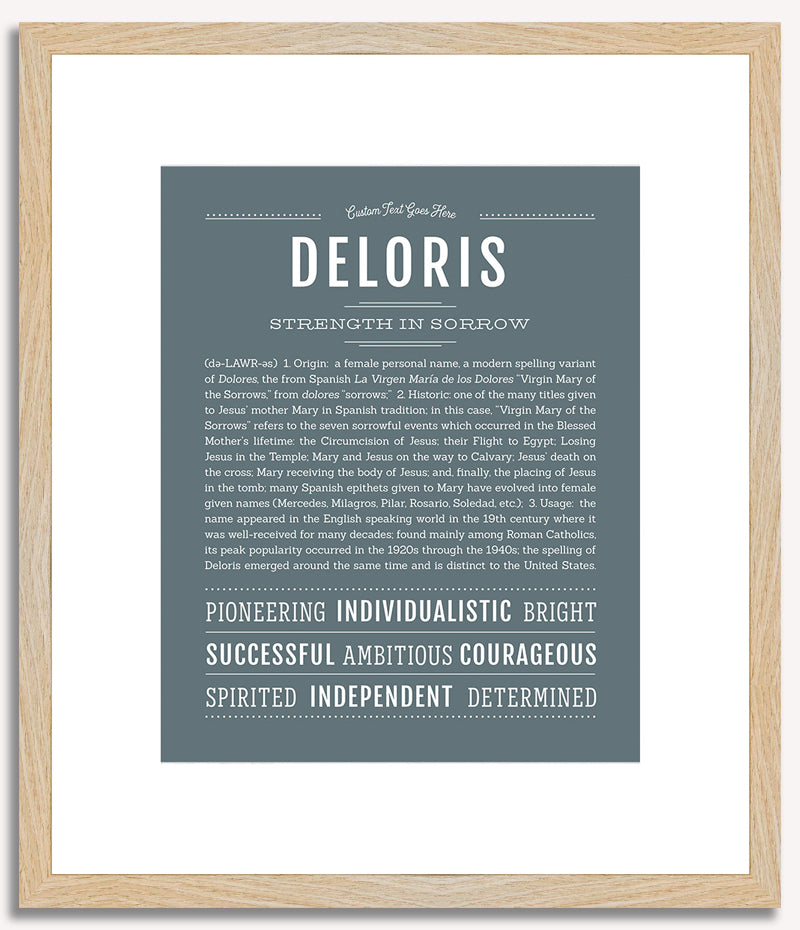 Deloris | Name Art Print