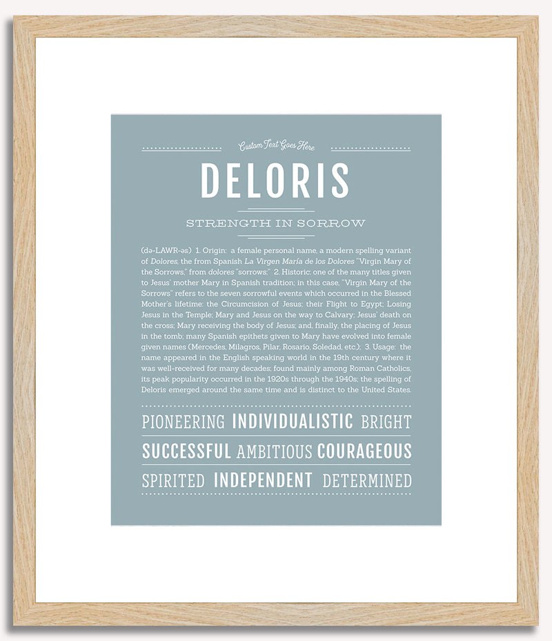 Deloris | Name Art Print