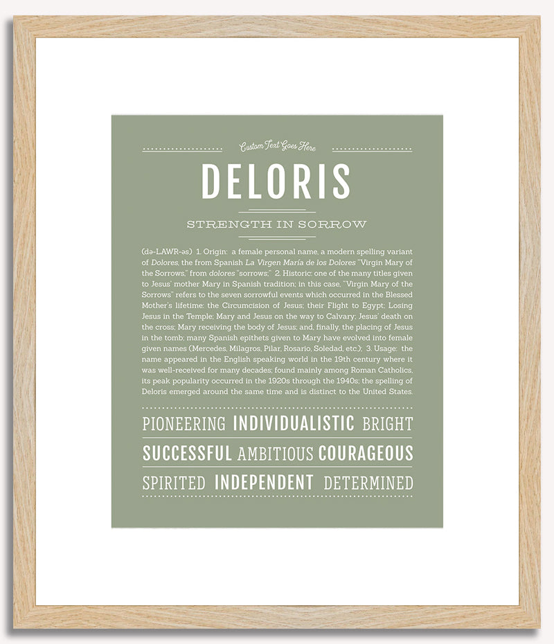 Deloris | Name Art Print