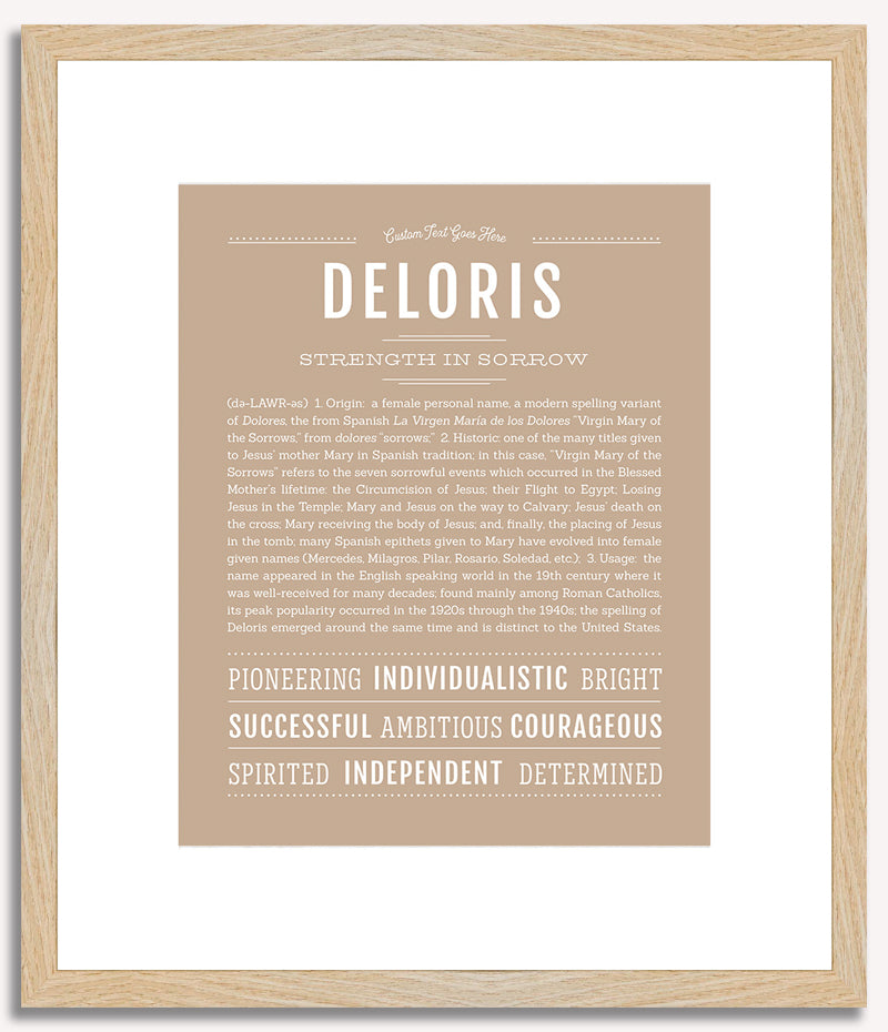 Deloris | Name Art Print