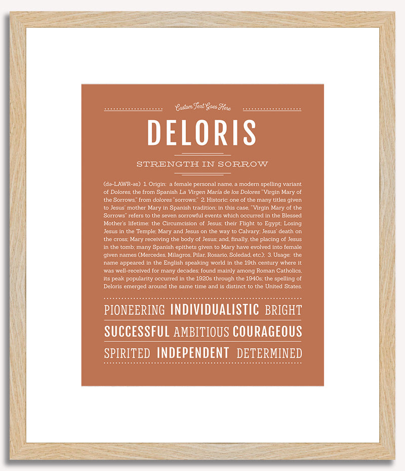 Deloris | Name Art Print