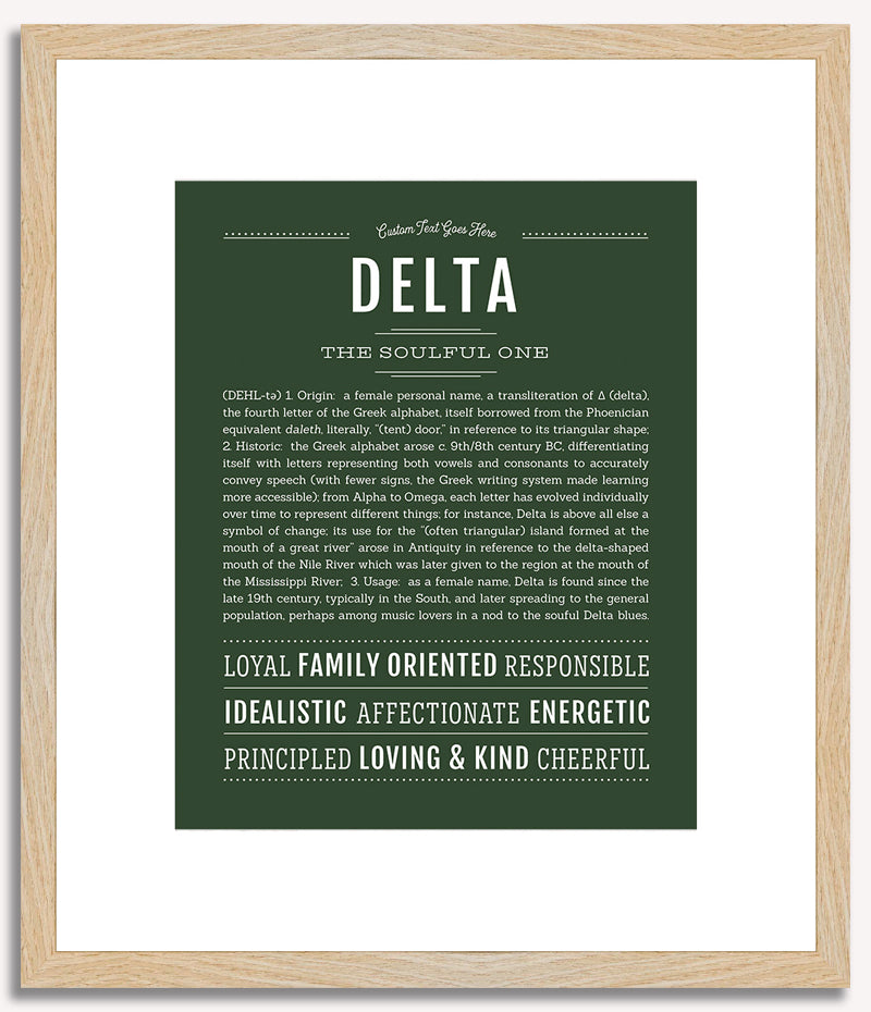 Delta | Name Art Print