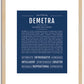 Demetra | Name Art Print