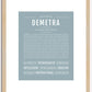 Demetra | Name Art Print