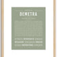 Demetra | Name Art Print