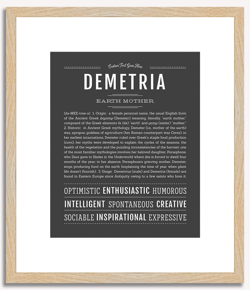 Demetria | Name Art Print