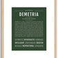 Demetria | Name Art Print