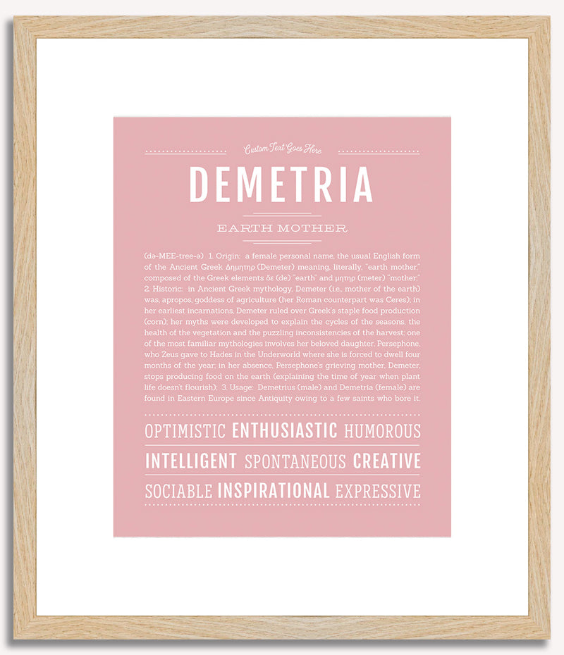 Demetria | Name Art Print