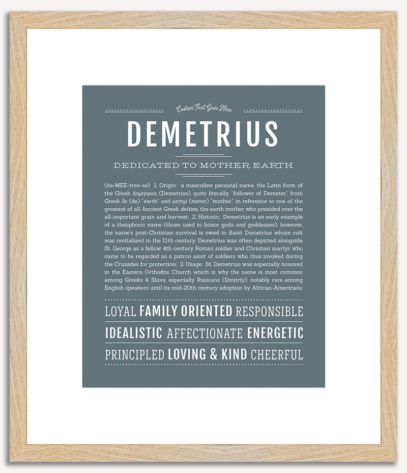 Demetrius | Name Art Print