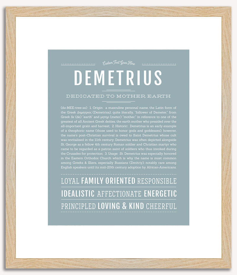 Demetrius | Name Art Print