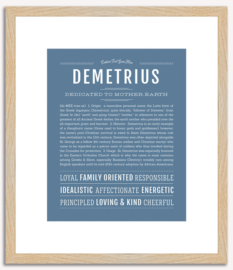 Demetrius | Name Art Print