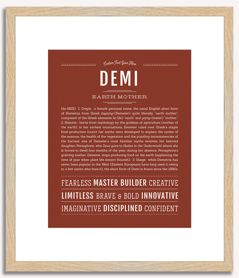 Demi | Name Art Print