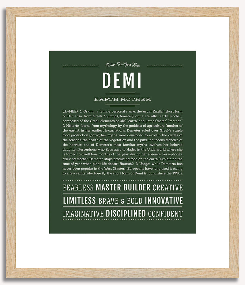 Demi | Name Art Print