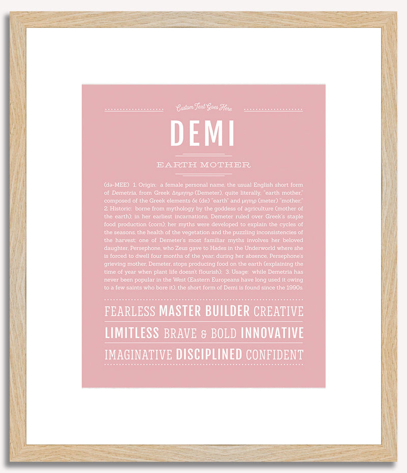 Demi | Name Art Print