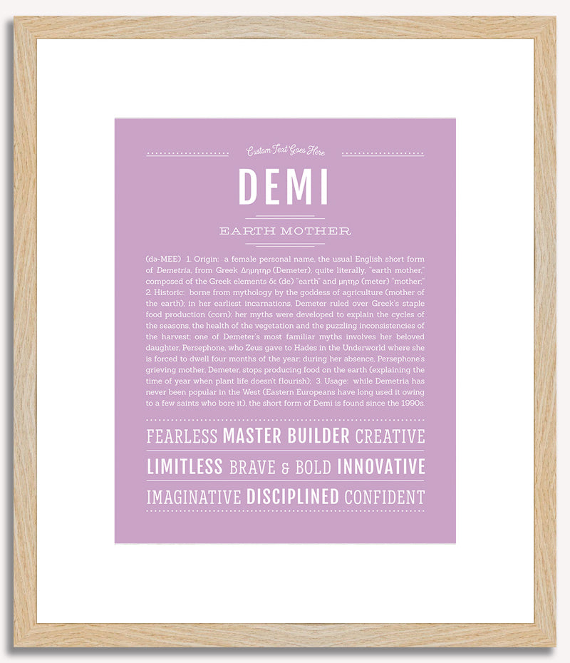 Demi | Name Art Print