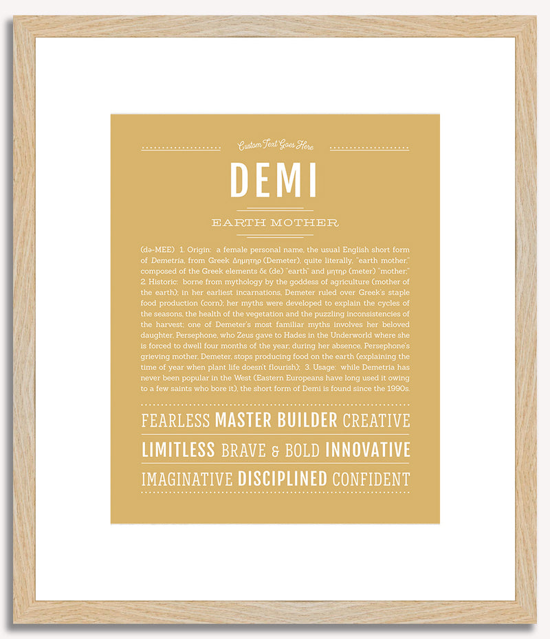 Demi | Name Art Print