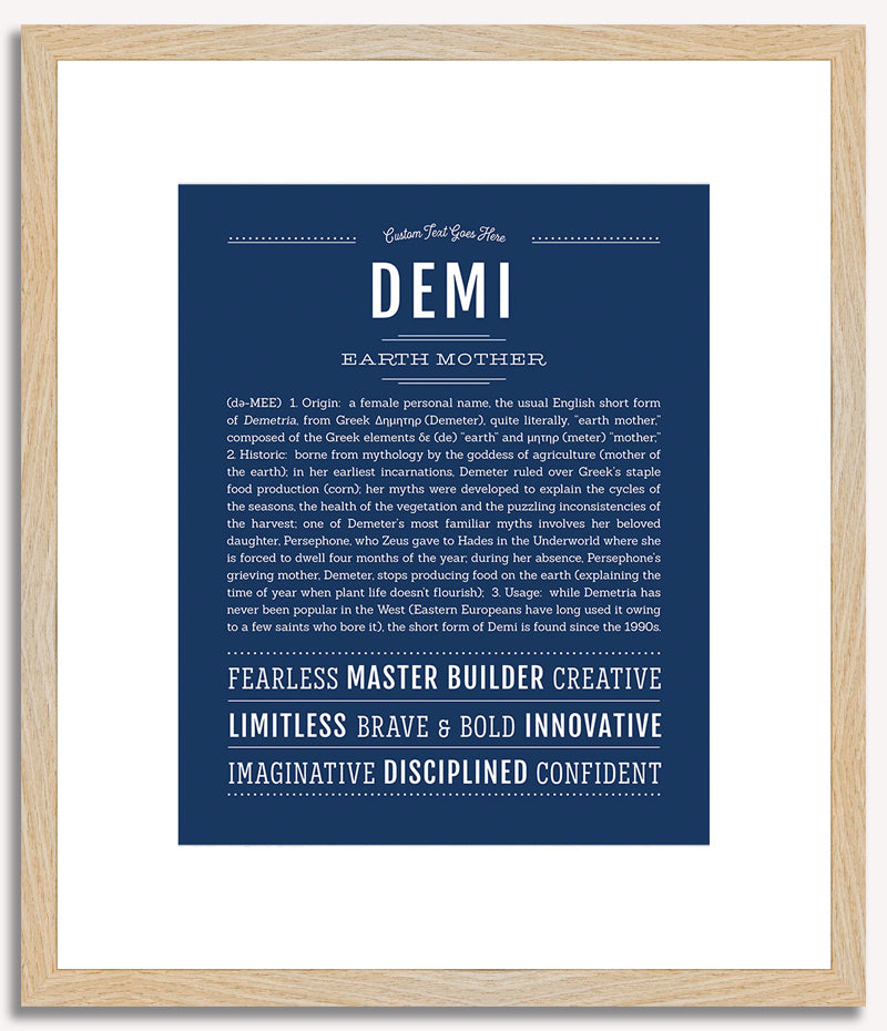 Demi | Name Art Print