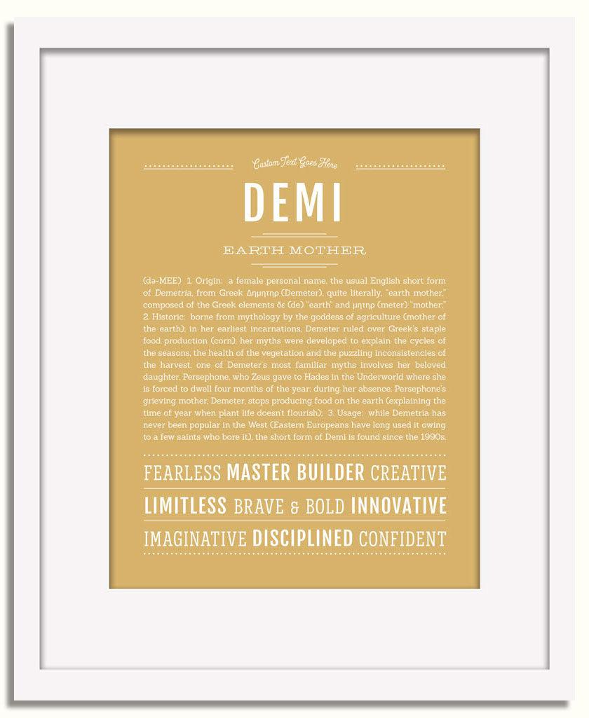 Frame Options | Matte Gold | White Frame, Matted