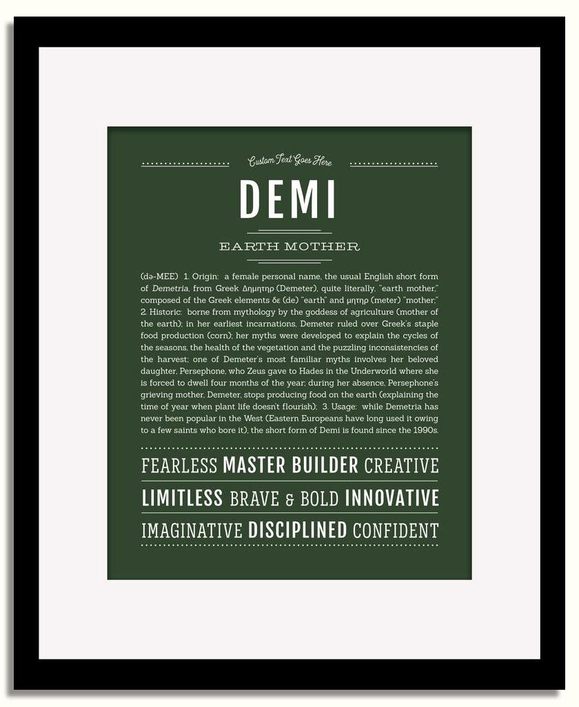 Frame Options | Deep Forest | Black Frame, Matted