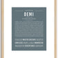 Demi | Name Art Print