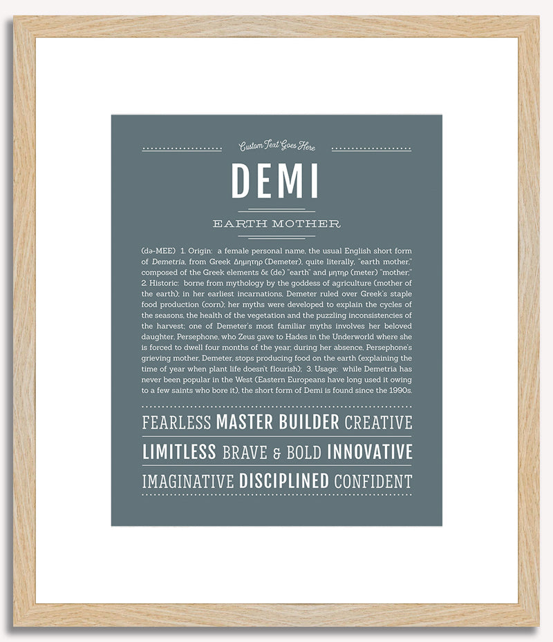 Demi | Name Art Print