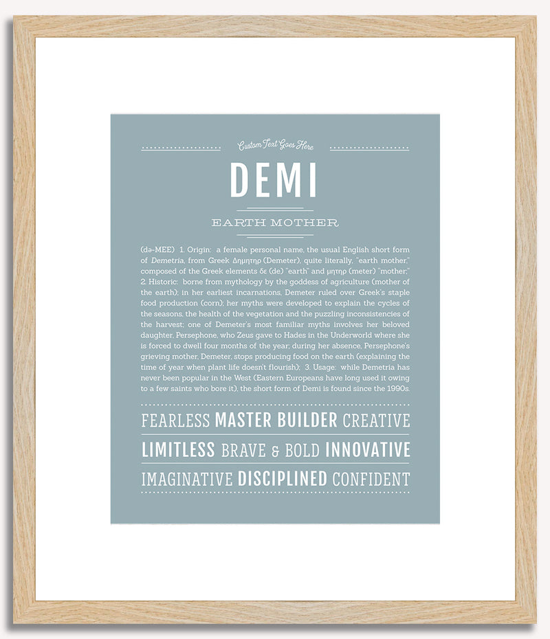 Demi | Name Art Print